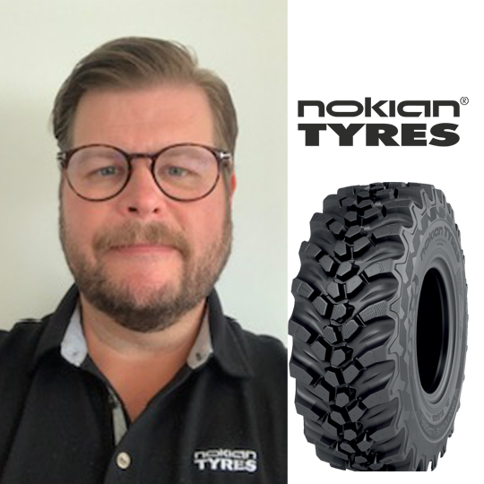 Nokian Tyres presenterar nytt hjullastardäck på Svenska Maskinmässan